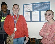 NR WATS 1200 students with their poster display