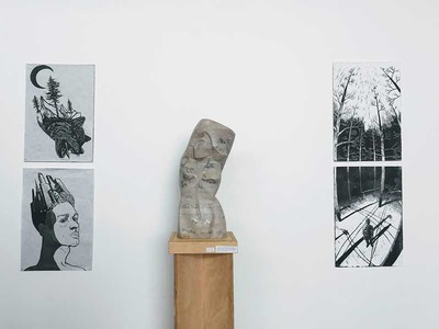 Woodcut prints by Tyler McBride