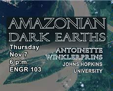 poster illustration for 'Amazonian Dark Earths' talk