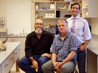 Lead author Jacob Freeman with Judson Finley and David Byers