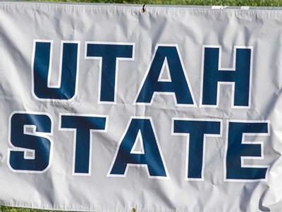Utah State flag banner