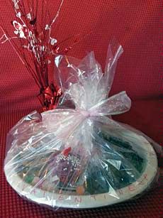 a valentine treat tray