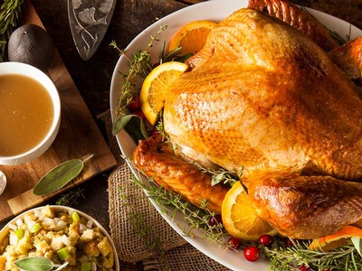 Thanksgiving turkey and fixings