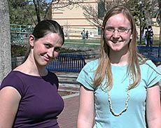 Jodie Tvedtnes, left, and Jennifer Albretsen 