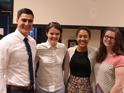 Reporters Bronson Teichert, Rachel Hager, Riana Gayle and Matilyn Mortensen
