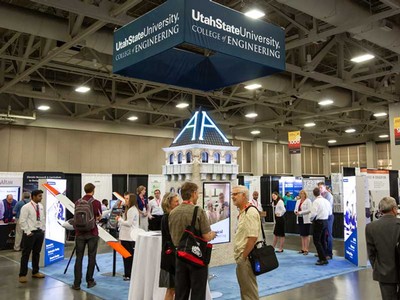 College of Engineering display at the conference