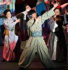 Costume examples from USU's production of Issun Boshi