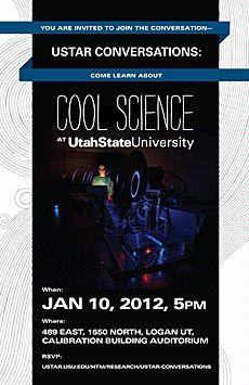 poster illustration for USU USTAR 'Cool Science' event