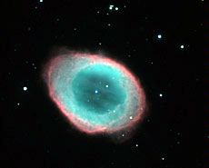 photograph of the Ring Nebula