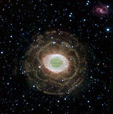 photograph of the Ring Nebula