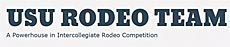 USU Rodeo Club nameplate