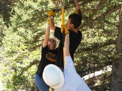 Uintah Youth Conservation Corp. working in Ashley National Forest.