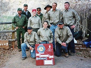 Utah Conservation Corps members from 2001