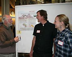 Randi Ransom, right, and Chris Smith, center with Chris Luecke