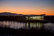 Wetlands Discovery Point building at Utah Botanical Center, USU