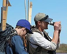 USU ecologist Dave Iles and Neil Moore doing field research