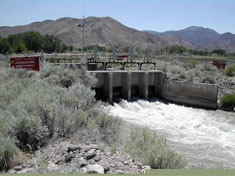 Remote gates can control the release of water