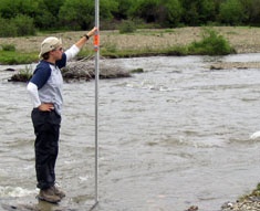 USU student conducting tests