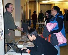 Mike Kuhns at Science Unwrapped activity