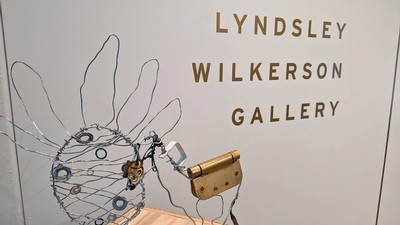 Student art on display at the Lyndsley Wilkerson Gallery.