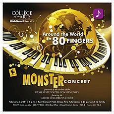 Poster illustraiton for 2011 USU Monster Concert, Department of Music