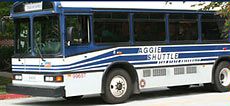 Aggie Shuttle bus