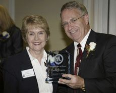 Dawn Craner and President Albrecht
