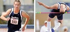 USU athletes Steve Strickland and Casey Parker