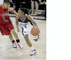 Aggie women's basketball action