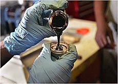 biocrude in the lab