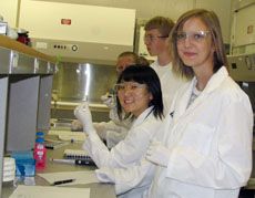 Students at the Biotechnology Summer Academy, first day