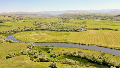 Aerial photo of the Boa Ogoi restoration site. (Photo credit: Sarah Klain)