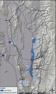 a map of Cache Valley