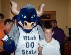 Big Blue at scholarship fundraiser