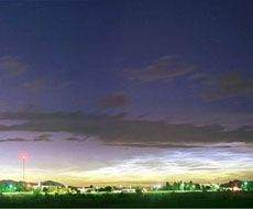polar mesospheric clouds above Logan , Utah