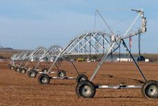 irrigation equipment on the farm