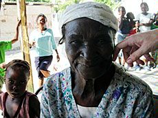 earthquate survivor in Haiti