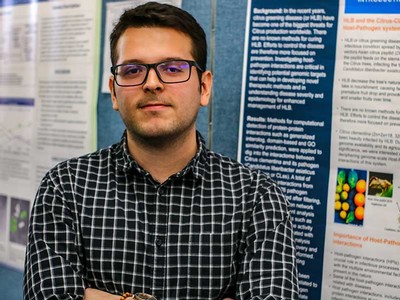 Cristian Loaiza studies plant pathogens, specifically citrus greening disease.