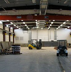 interior detail of USU's Hydraulics Modeling Laboratory