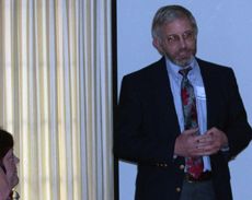 Professor Dorward during his presentation 