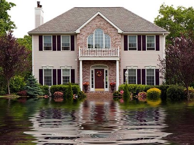 flooded house