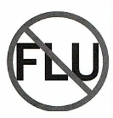 'No Flu' illustration