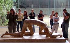 students at Lehmbruck Museum