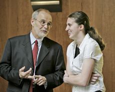 Provost Coward and Heidi Wheelwright
