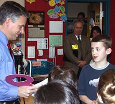 Gov. Huntsman Visits Edith Bowen School