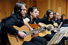 members of USU Guitar Ensemble
