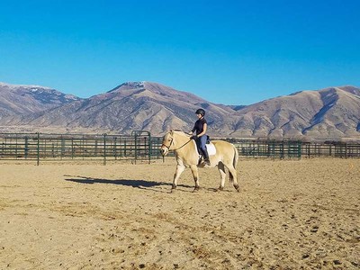 EAAT students instruct participants in developing horsemanship skills.