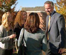 John Seiter with students
