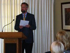 John Seiter during his lecture
