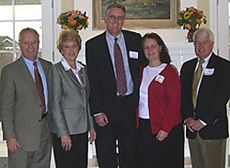 President Albrecht, Joyce Albrecht, John Smith, Joanne Smith, Bernie Hayes